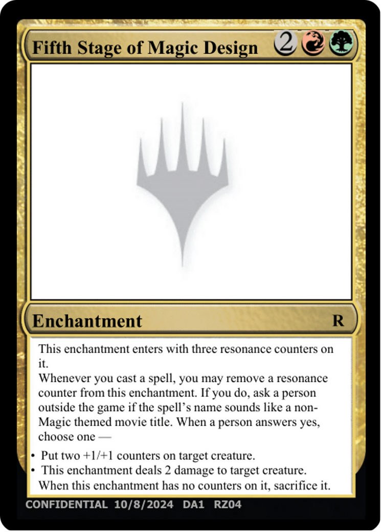 Fifth Stage of Magic Design Card Image