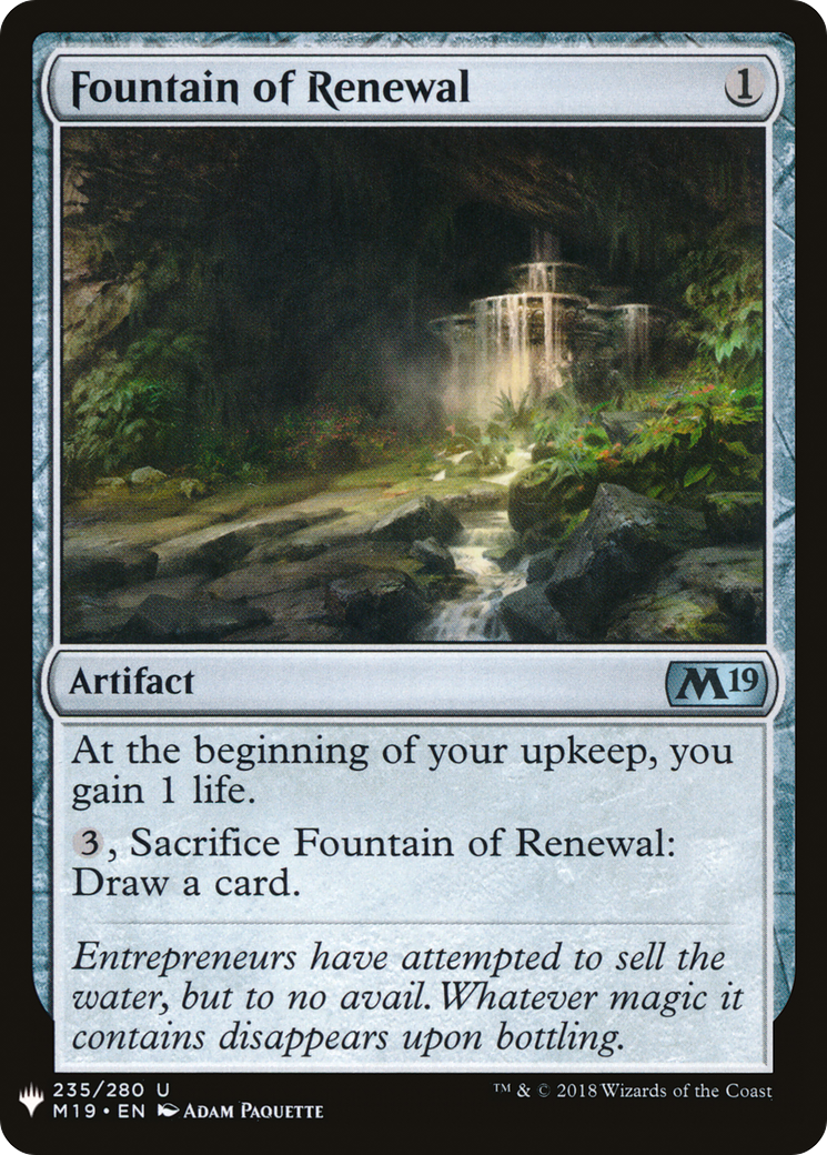 Fountain of Renewal Card Image