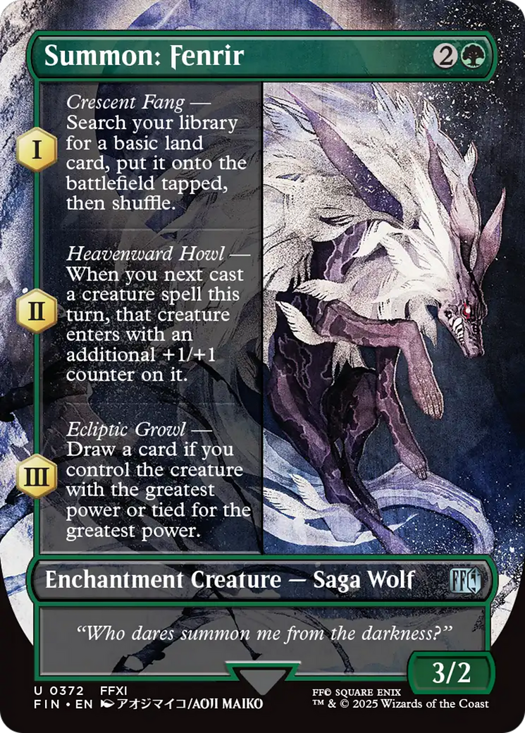 Summon: Fenrir Card Image