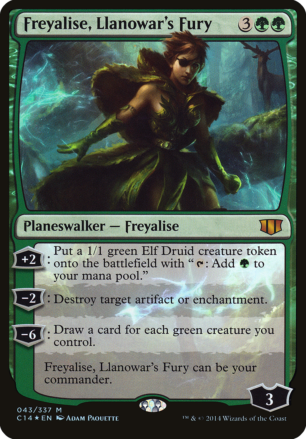 Freyalise, Llanowar's Fury Card Image