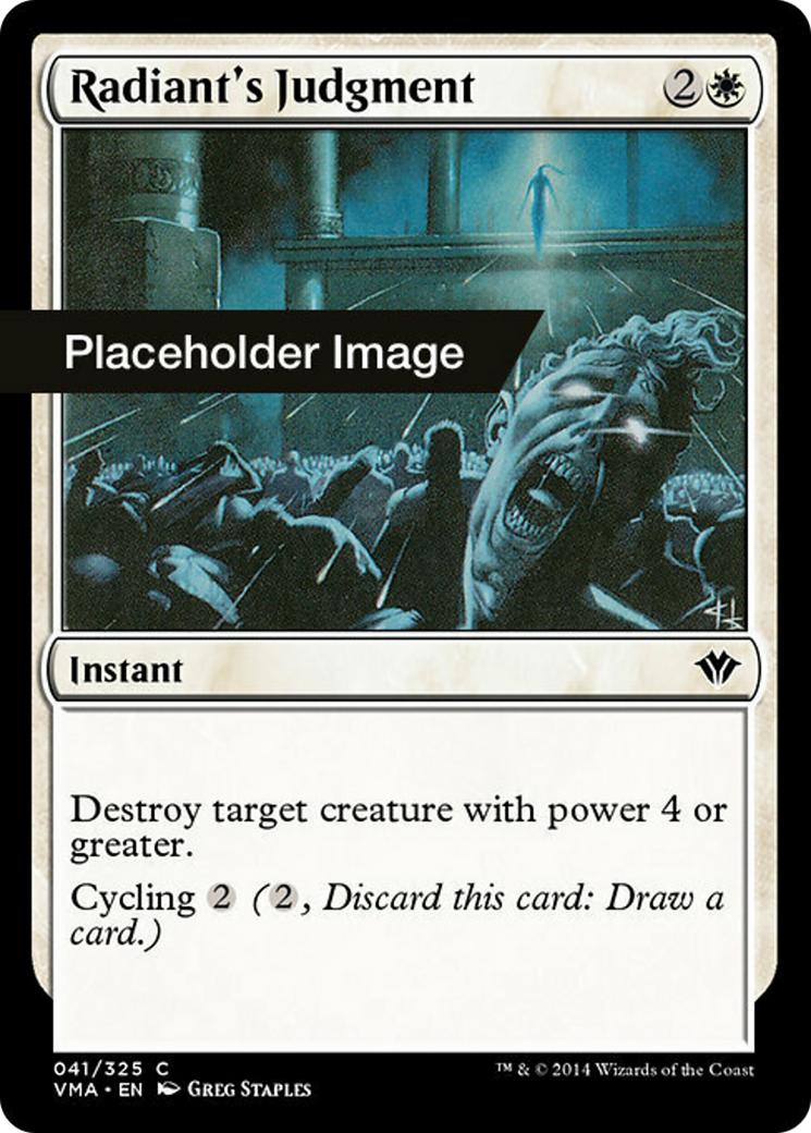 Radiant's Judgment Card Image