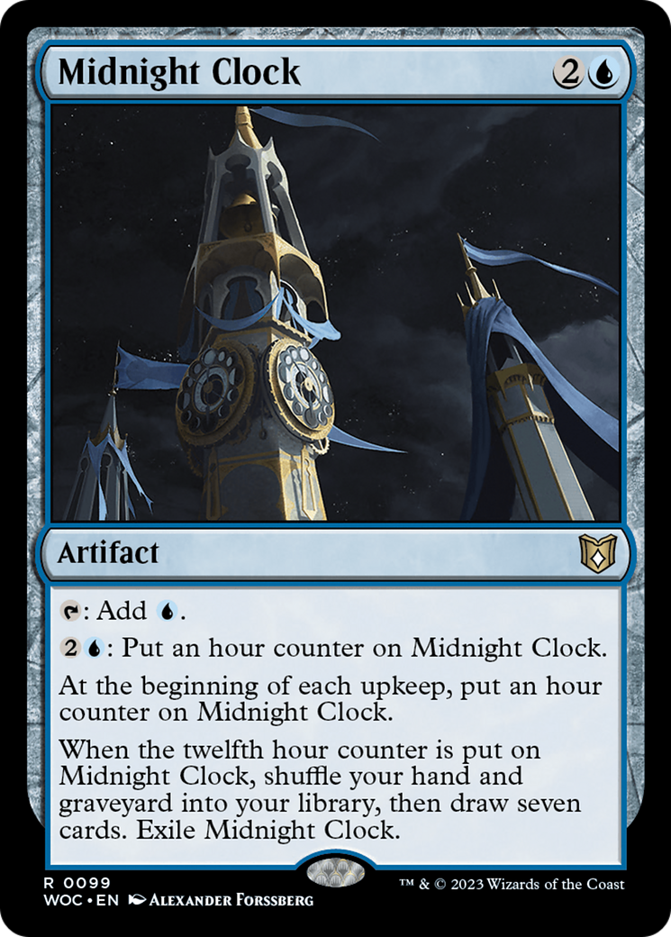 Midnight Clock Card Image