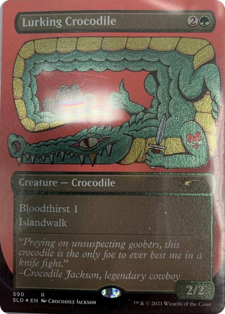 Lurking Crocodile Card Image