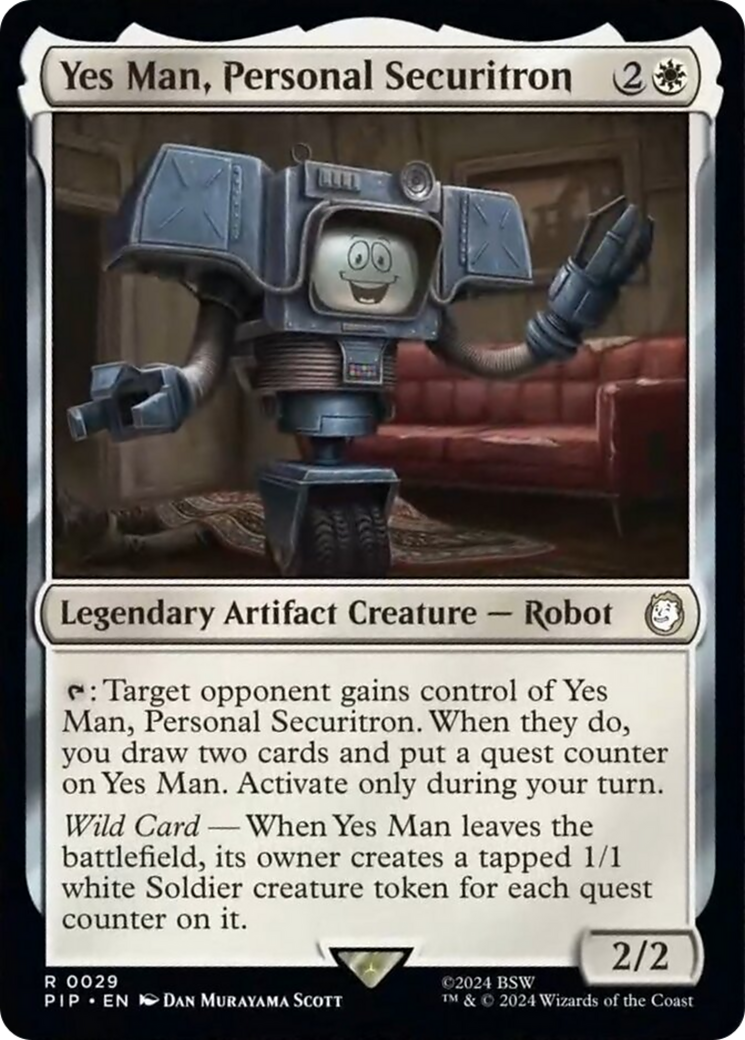 Yes Man, Personal Securitron Card Image