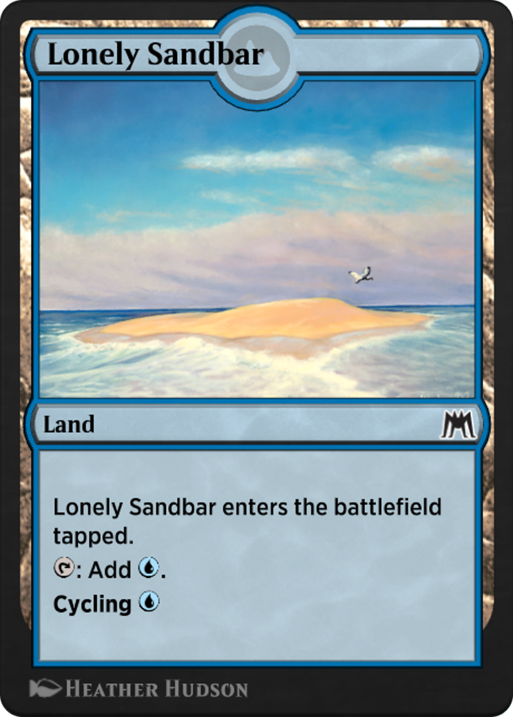 Lonely Sandbar Card Image