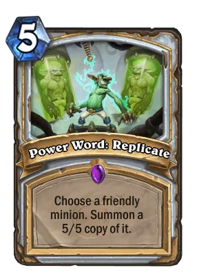 Power Word: Replicate Card Image