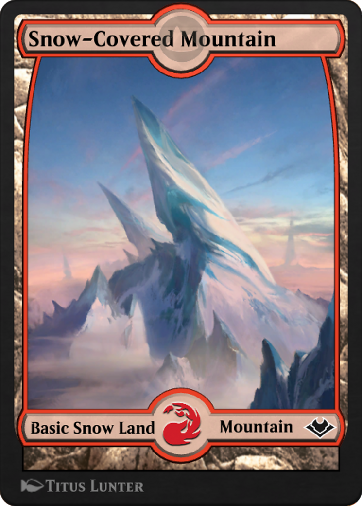 Snow-Covered Mountain Card Image