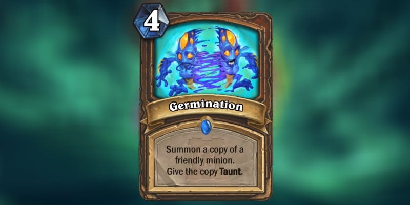 Germination is a new Druid Card Revealed for Hearthstone's Ashes of Outland Expansion