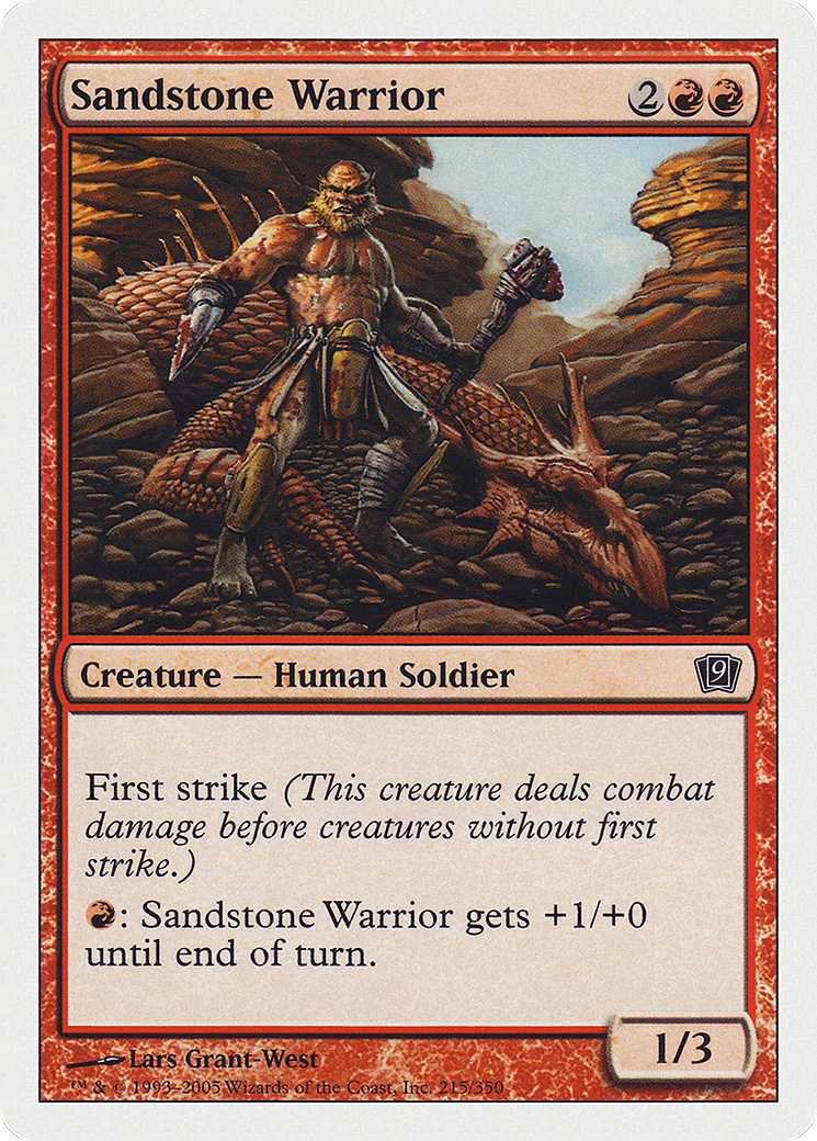 Sandstone Warrior Card Image