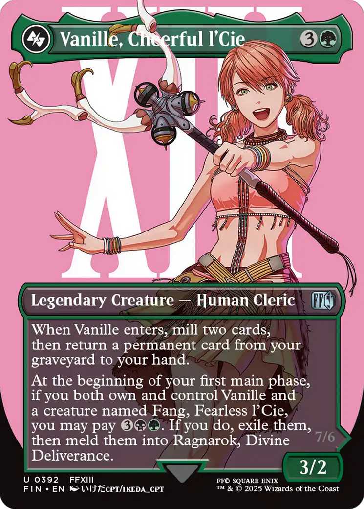 Vanille, Cheerful l'Cie // Ragnarok, Divine Deliverance Card Image