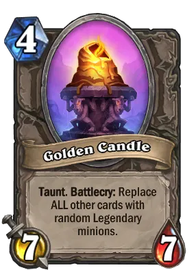 Golden Candle Card Image