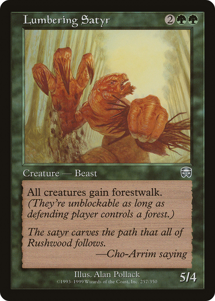 Lumbering Satyr Card Image