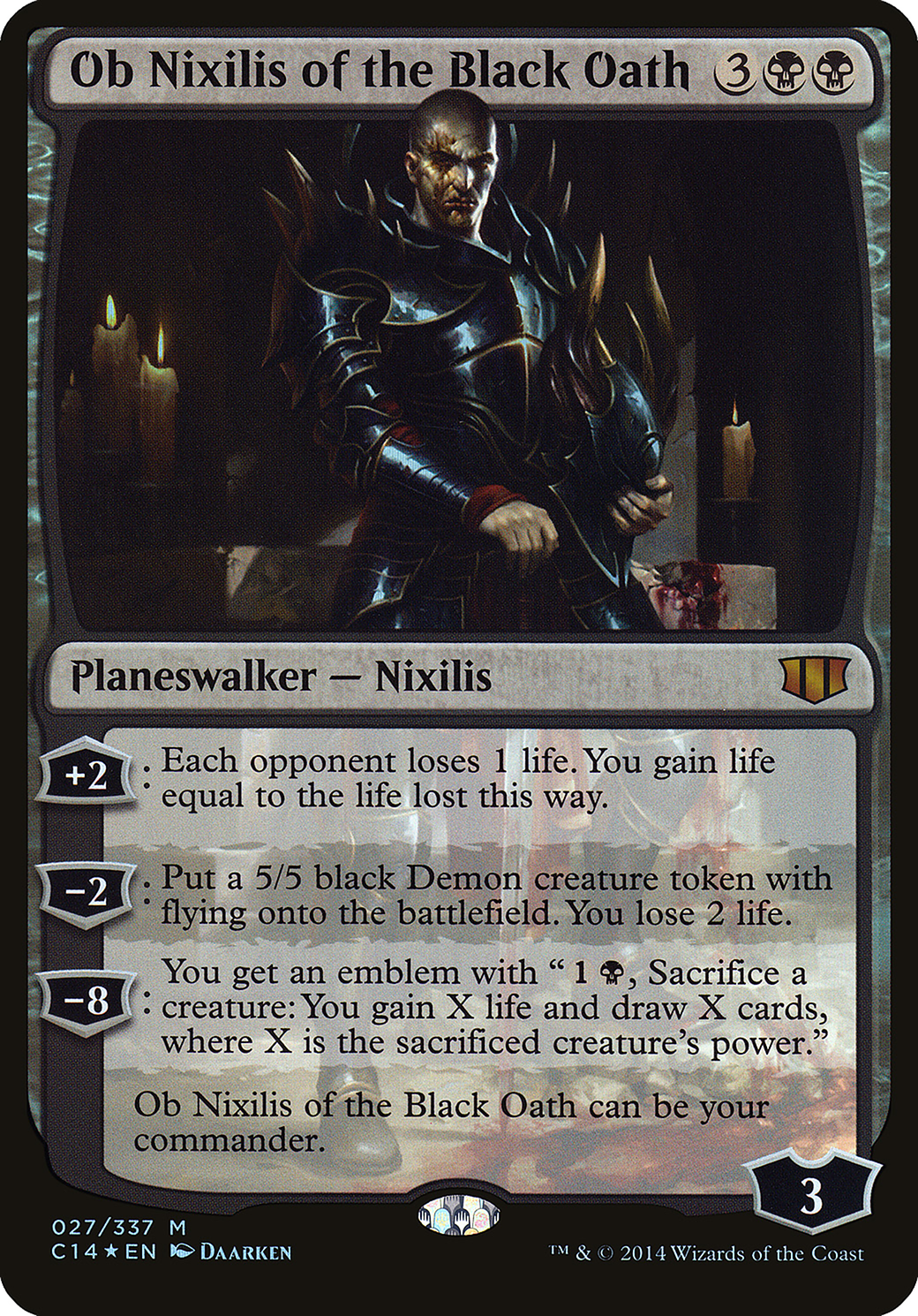 Ob Nixilis of the Black Oath Card Image