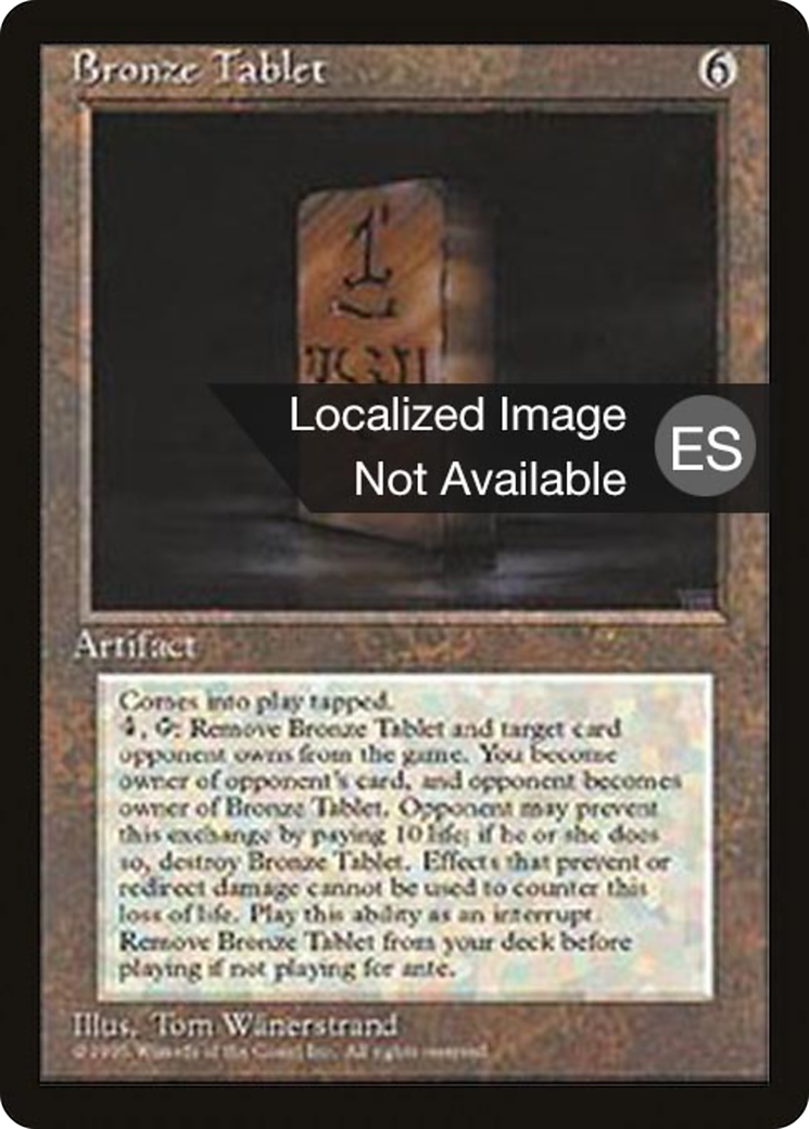 Bronze Tablet Card Image