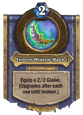 Fashion Weapon (Rank 1) Card Image