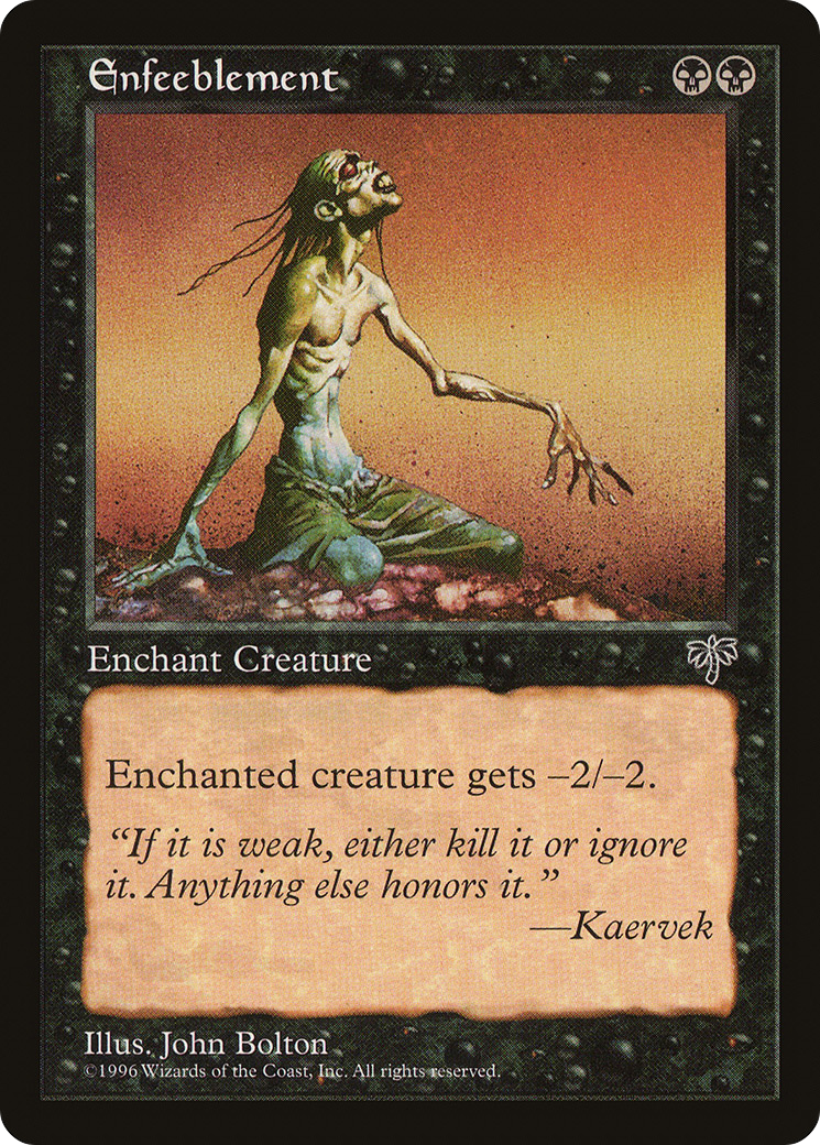 Enfeeblement Card Image