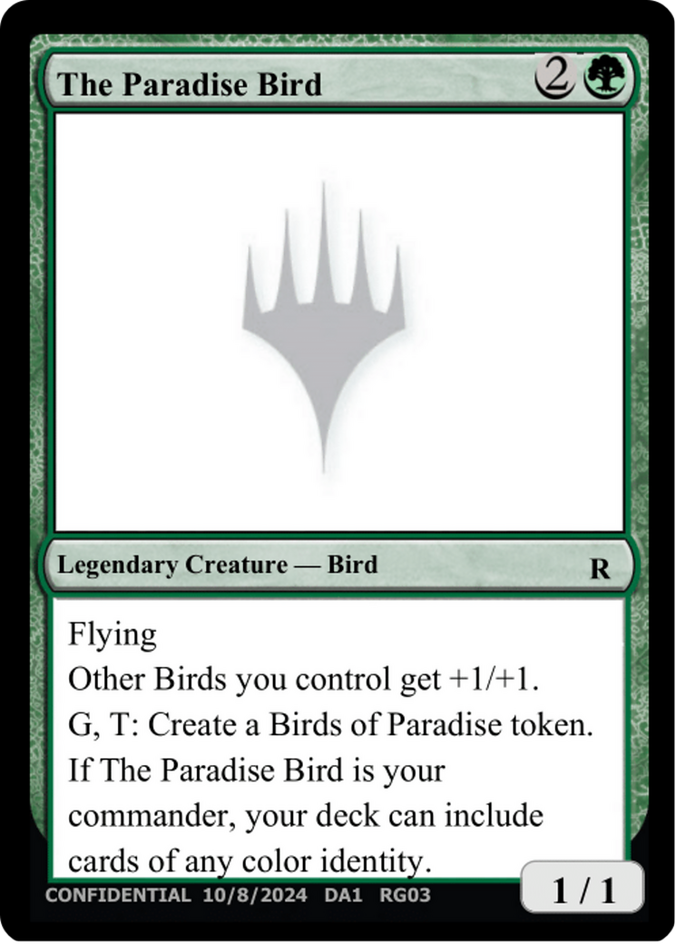The Paradise Bird Card Image