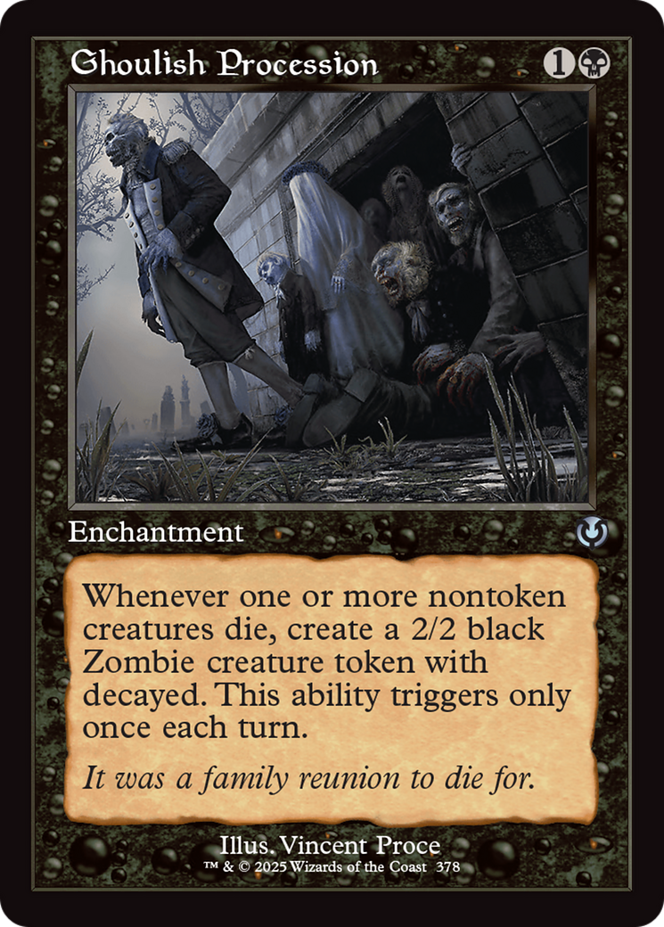 Ghoulish Procession Card Image