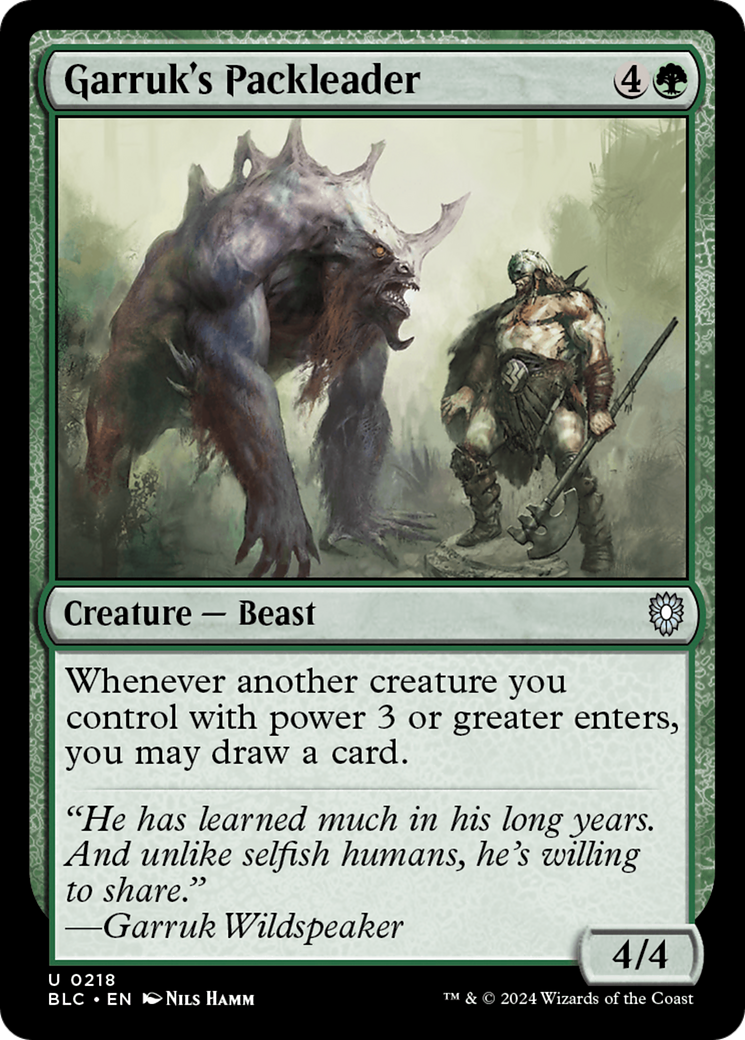 Garruk's Packleader Card Image