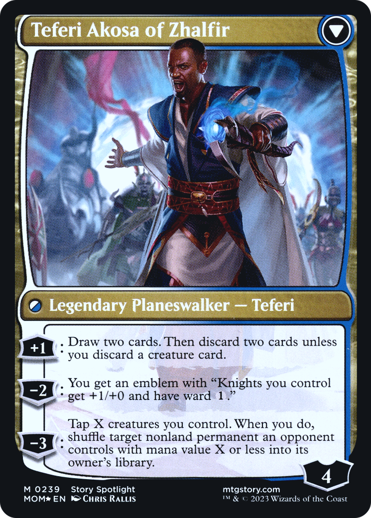 Invasion of New Phyrexia // Teferi Akosa of Zhalfir Card Image