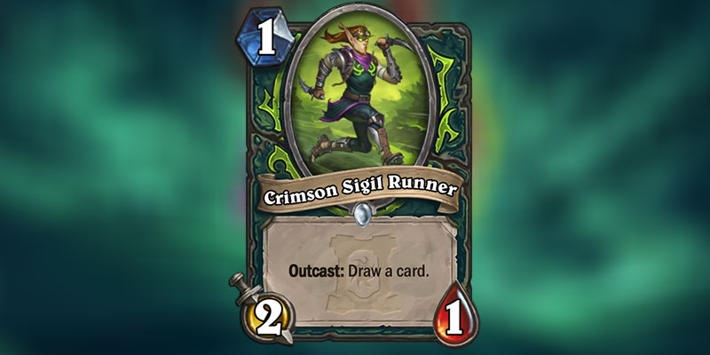 Crimson Sigil Runner is a new Demon Hunter Card Revealed for Hearthstone's Ashes of Outland Expansion