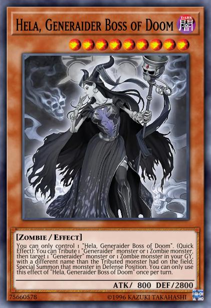 Hela, Generaider Boss of Doom Card Image