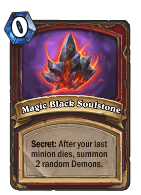 Magic Black Soulstone Card Image