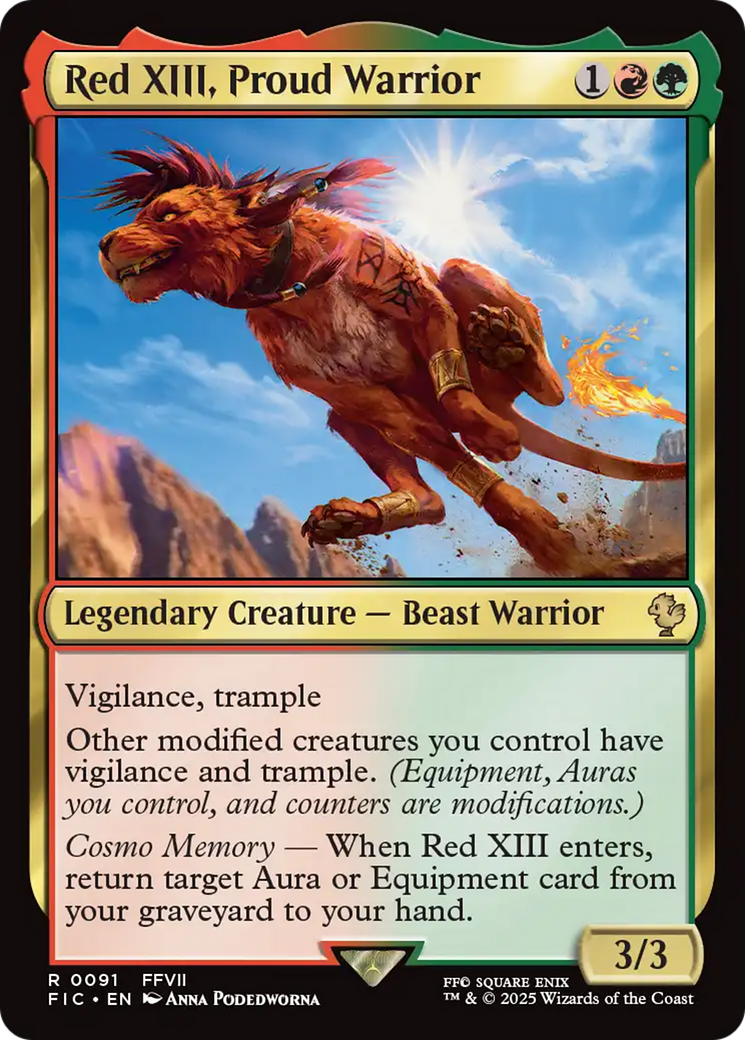Red XIII, Proud Warrior Card Image