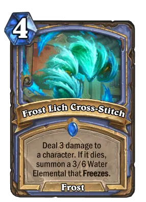 Frost Lich Cross-Stitch Card Image