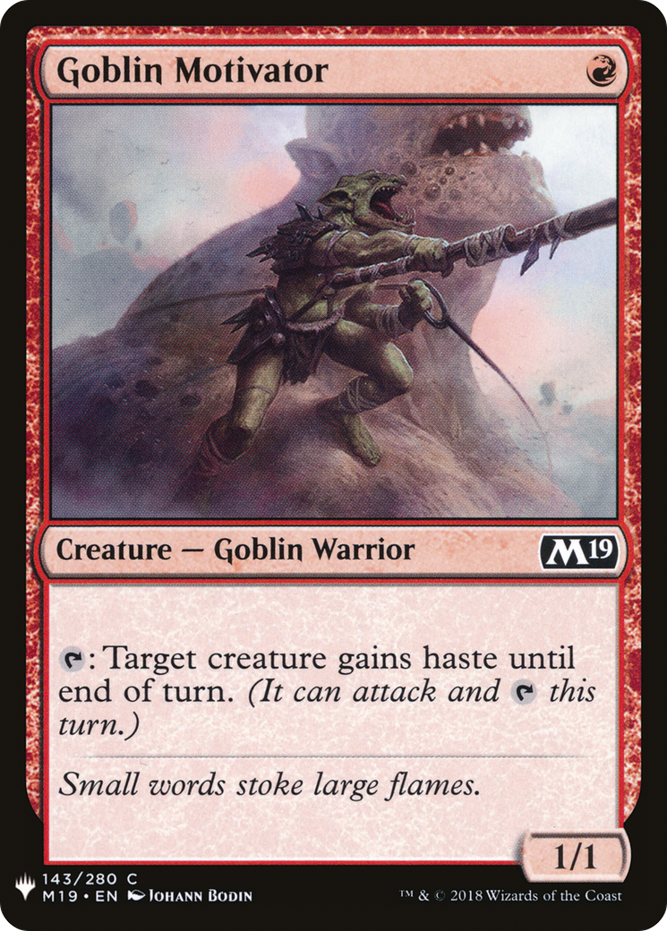 Goblin Motivator Card Image