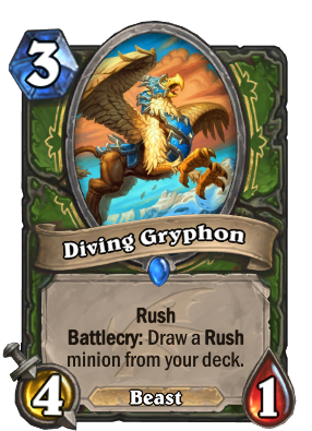 Diving Gryphon Card Image