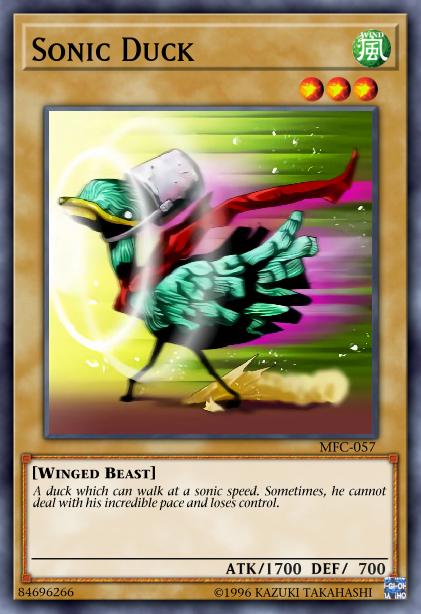 Sonic Duck Card Image