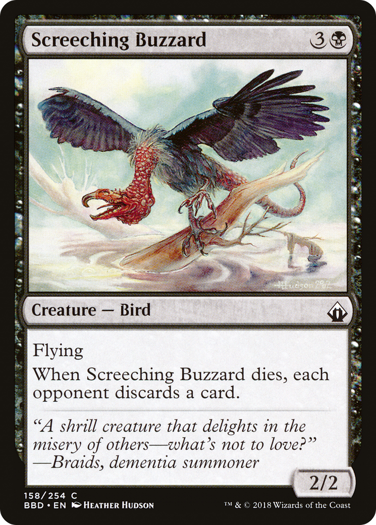 Screeching Buzzard Card Image