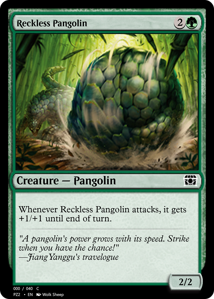 Reckless Pangolin Card Image