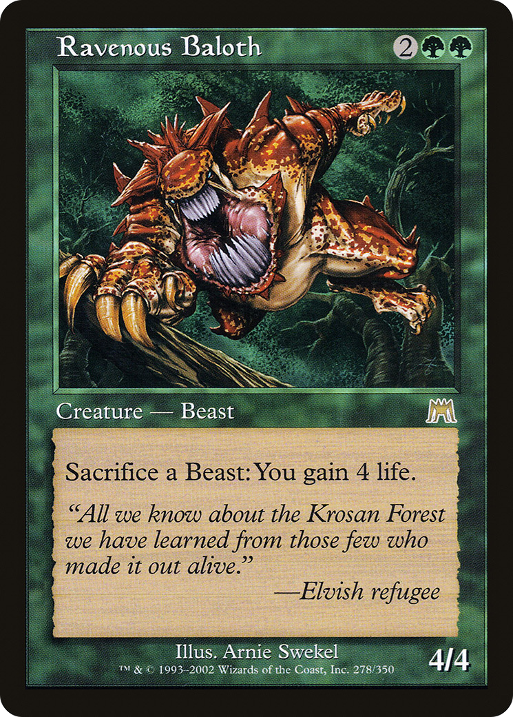 Ravenous Baloth Card Image