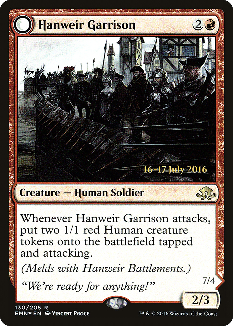 Hanweir Garrison // Hanweir, the Writhing Township Card Image