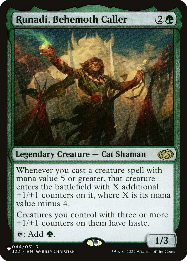 Runadi, Behemoth Caller Card Image