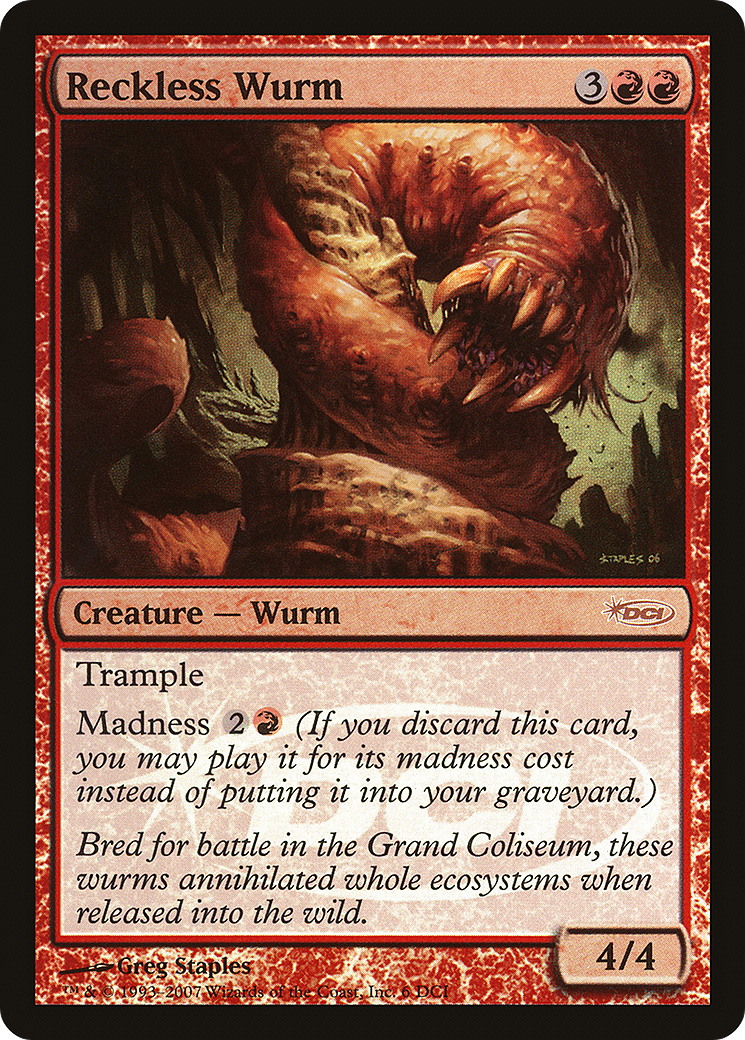 Reckless Wurm Card Image