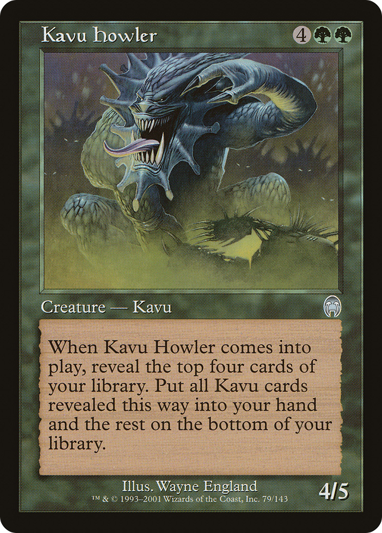 Kavu Howler Card Image