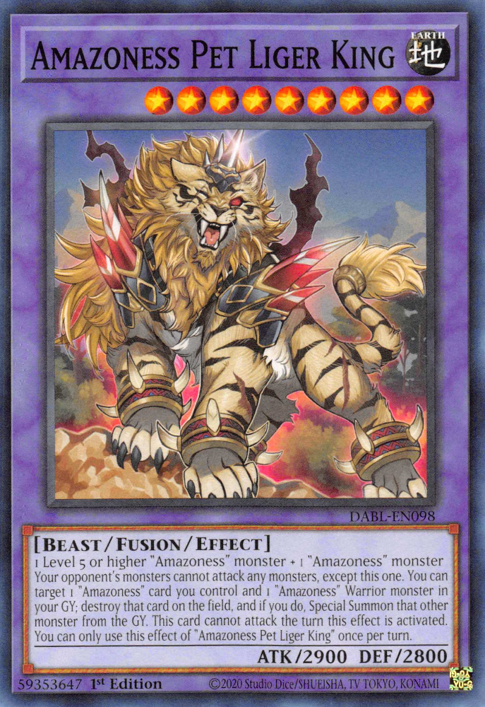 Amazoness Pet Liger King Card Image
