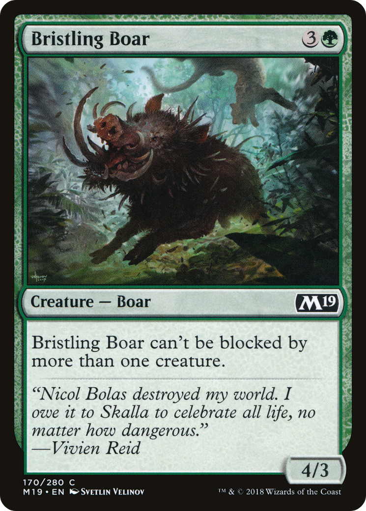 Bristling Boar Card Image