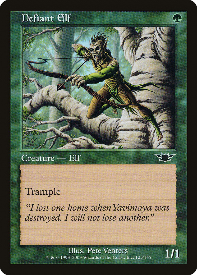 Defiant Elf Card Image