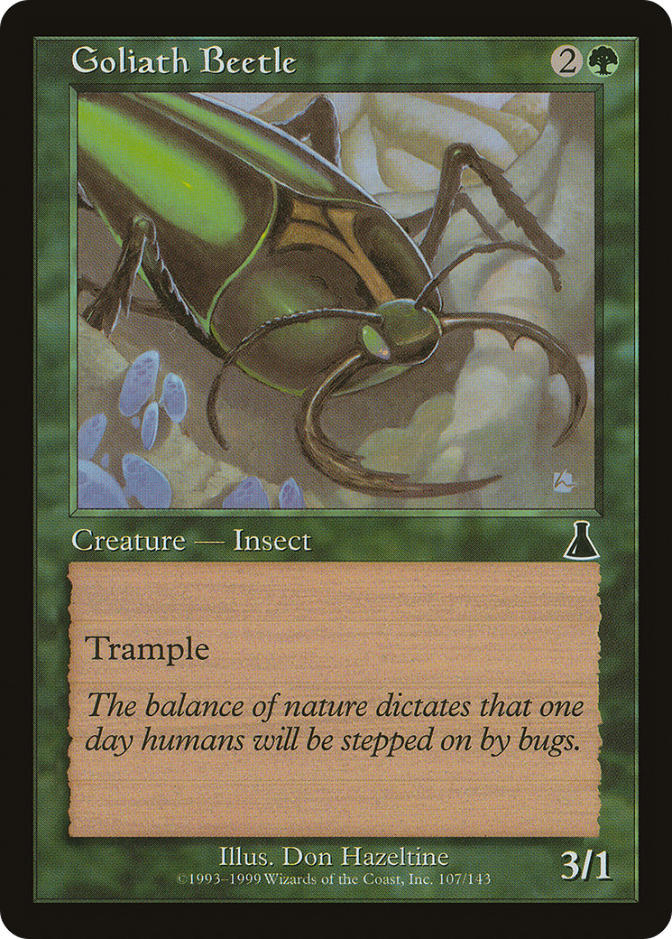 Goliath Beetle Card Image