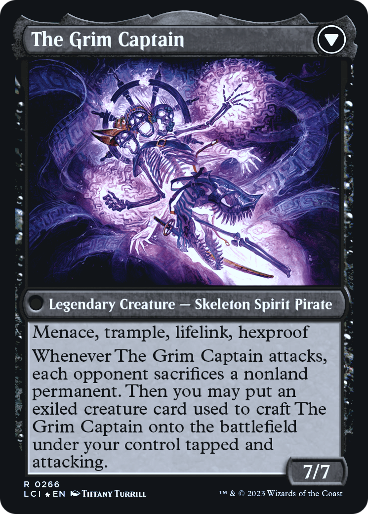 Throne of the Grim Captain // The Grim Captain Card Image