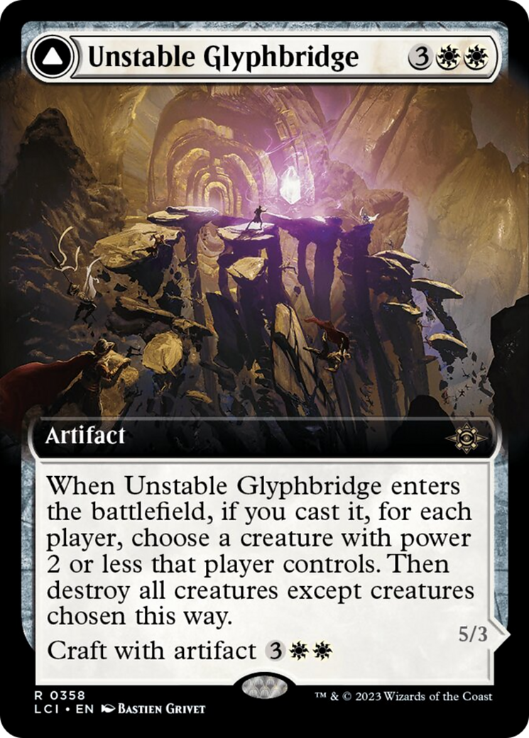 Unstable Glyphbridge // Sandswirl Wanderglyph Card Image