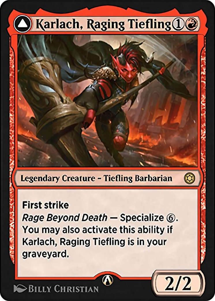 Karlach, Raging Tiefling Card Image