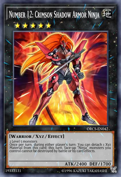 Number 12: Crimson Shadow Armor Ninja Card Image