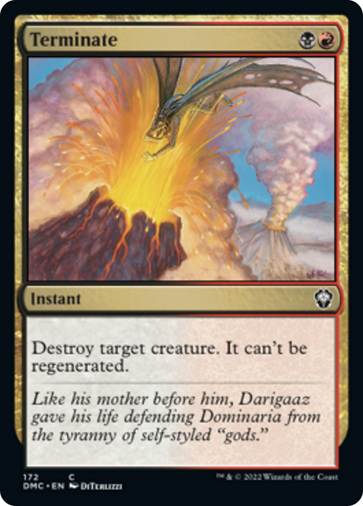 Terminate Card Image