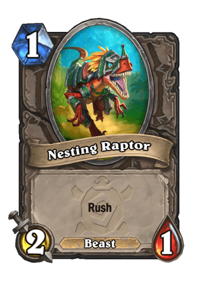 Nesting Raptor Card Image