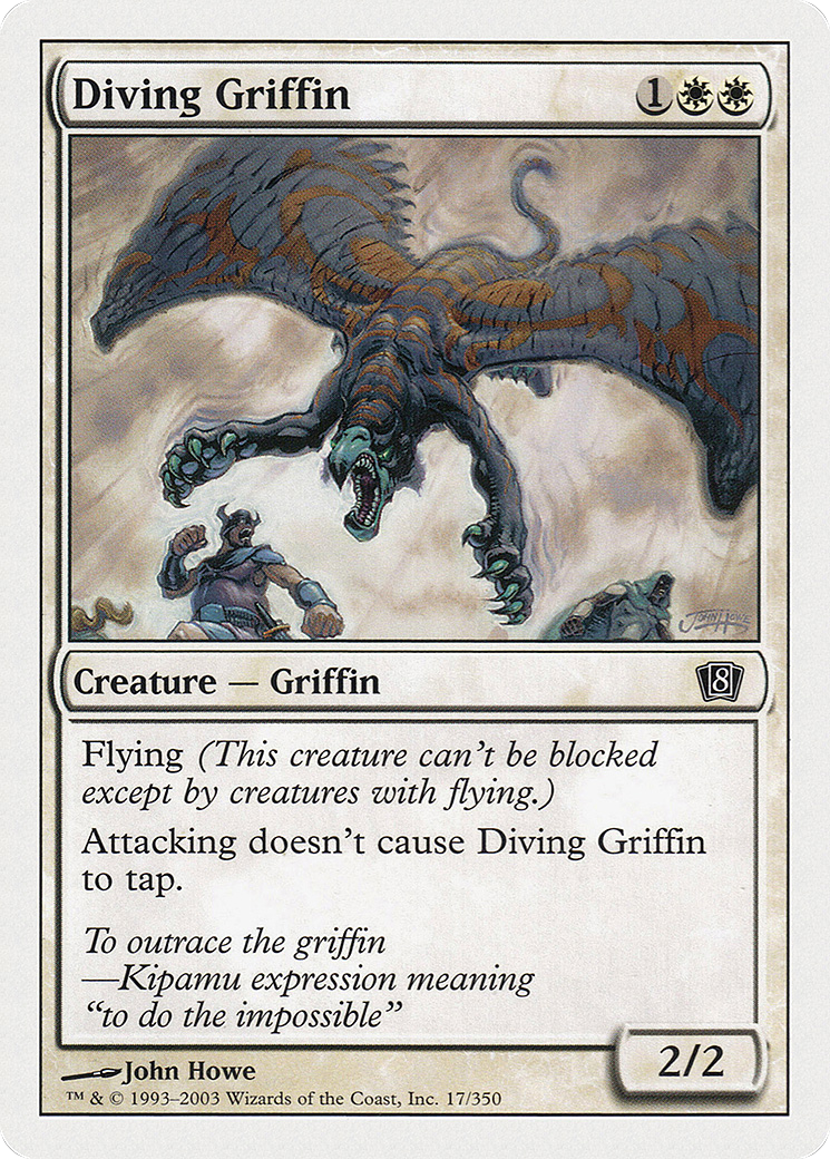 Diving Griffin Card Image